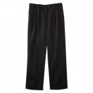 Young Mens' Uniform Pleat Front Pant - Black