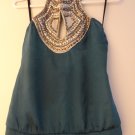 Mixed Embellished Halter Top