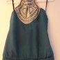 Mixed Embellished Halter Top