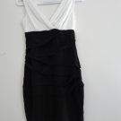 Sweet Storm-Black White Stretch Dress-Small Size