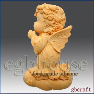 2D Food Grade Silicone Mold - Praying Angel -Dina