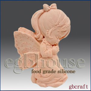 2D Food Grade Silicone Mold - Lay me down to Sleep girl