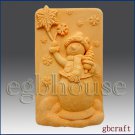 2D Silicone Soap Mold - Frosty with Snowflakes