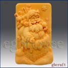 2D Silicone Soap Mold - Santa in the Chimney
