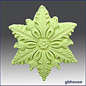 Silicone Soap / Floating Candle Mold &acirc;�� Snowflake #4