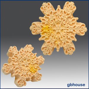 Silicone Soap n Floating Candle Mold  Snowflake 8