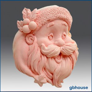 2D Silicone Soap Mold &acirc;�� Santa Portrait