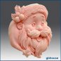 2D Silicone Soap Mold – Santa Portrait