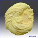 2D Silicone Soap Mold – Santa Man in the Moon