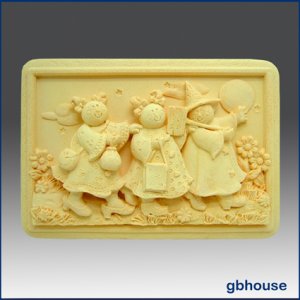 Soap and Candle Mold &acirc;�� Three Little Pumpkins
