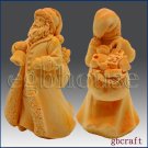 3D Silicone Soap & Candle Mold- St. Nicholas with Bell