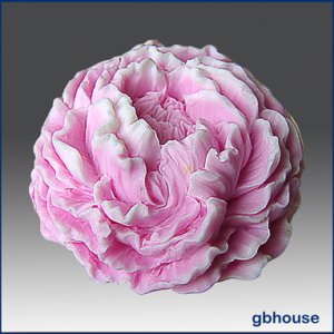 3-D Silicone Soap/Candle Mold - Ruffled Peony