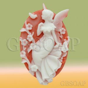 2D Silicone Soap Mold &acirc;�� Melissa the Golden Bough Fairy