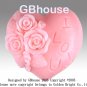 Silicone Soap Mold - Triple Rose Heart - "I love U"