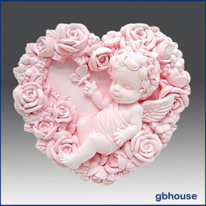 2D Silicone Soap Mold &acirc;�� Baby Rose Fairy