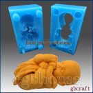 2 1/2D Silicone Soap/sugar/fondant/chocolate Mold -Cute Baby Sucking on its Toes