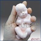 3D Silicone Soap Mold-Lifelike Baby Ethan(2 parts assembled mold)