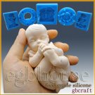 3D Silicone Soap/sugar/fondant/chocolate Mold -Baby Sucking on its Toes