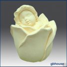 3D Silicone Soap/candle Mold – Rose Baby Angel