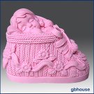 3D Silicone Soap and Candle Mold – Baby Girl in Bootie