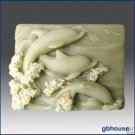 Silicone Soap Mold – 3 Dolphins in the Waves