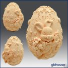 3D Silicone Soap/Candle Mold–Bunny w/Faberge Easter egg 3D Silicone Soap/Candle Mold–Bunny w/Faberge Easter egg