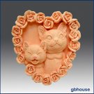 Silicone Soap Mold – Kitty Kat Heart