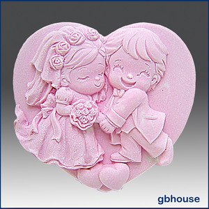2D Silicone Soap Mold &acirc;�� Cutest Couple