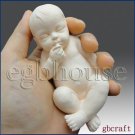 3D Silicone Soap Mold-Lifelike Baby Gino (2 parts assembledmold)