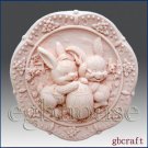 2D Silicone Soap Mold – Sunnyside Bunnies & Egg