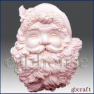 2D Silicone Soap Mold - Santa Plaque - Free Shipping