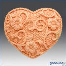 Crochet Heart - Silicone Soap Mold