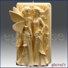 3D Silicone Candle Mold - Twin Fairys(2 parts assembled mold)-free shipping 3D Silicone Candle Mold - Twin Fairys(2 parts assembled mold)-free shipping
