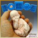 3D Silicone Soap/sugar craft/fondant/chocolate/candy Mold-Baby sucking fingers 3D Silicone Soap/sugar craft/fondant/chocolate/candy Mold-Baby sucking fingers