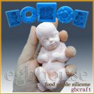 3D Silicone Soap/sugar/fondant/chocolat Mold-Lifelike Baby Ethan-free shipping