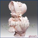 2D Silicone Soap Mold - Cute Lady Duck 2D Silicone Soap Mold - Cute Lady Duck