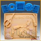 2D Silicone Soap/sugar craft/fondant/chocolate/candy Mold - Back to School 2D Silicone Soap/sugar craft/fondant/chocolate/candy Mold - Back to School