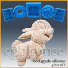 Food Grade Silicone Chocolate/Fondant Mold-Funny Bunny