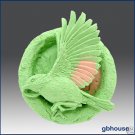Silicone Soap Mold - Song bird in ring