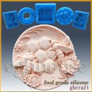 2D Silicone Soap/sugar craft/fondant/chocolate Mold-Busy Bee Plate-free shipping