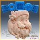 2D Silicone Soap/sugar/fondant/chocolate Mold – Santa Portrait