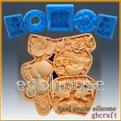 2D Silicone Soap/sugar/fondant/chocolate Mold - Great Fortune Character
