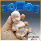 3D Silicone Soap/sugar/fondant/chocolat Mold-Sleeping Baby-free shipping 3D Silicone Soap/sugar/fondant/chocolat Mold-Sleeping Baby-free shipping