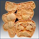 2D Silicone Soap Mold - Great Fortune Character - new design for 2013