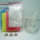 Scented Granulated Candle Wax - 4 colors, 1 glass jar, 3 wicks - free shipping Scented Granulated Candle Wax - 4 colors, 1 glass jar, 3 wicks - free shipping