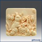 Missy’s Garden & Bunny – Silicone Soap Mold Missy’s Garden & Bunny – Silicone Soap Mold