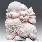 2D Silicone Soap Mold - Fluffy Puppy with Heart Shape Pillow 2D Silicone Soap Mold - Fluffy Puppy with Heart Shape Pillow
