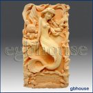 2D Silicone Soap Mold –Fairy Mermaid Celebrates Rabbit