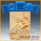 2D Silicone Soap/sugar/fondant/chocolate Mold - Fairy of Evening Prayers