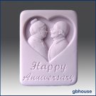 Happy Anniversary – 2D Silicone Soap Mold